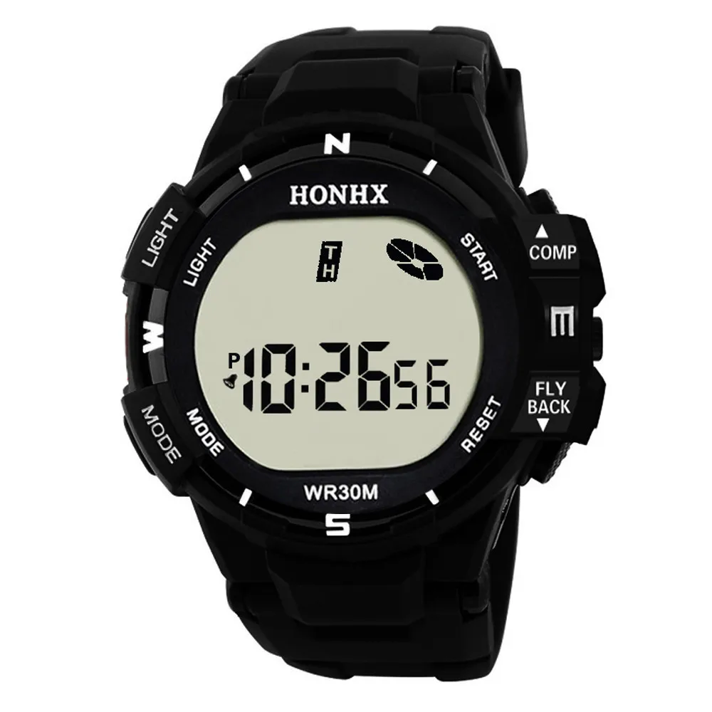 

2018 Fashion Men Watches Luxury Brand LED Waterproof Digital Quartz Sports Watch Military Sport Date Men's Male Watches # W