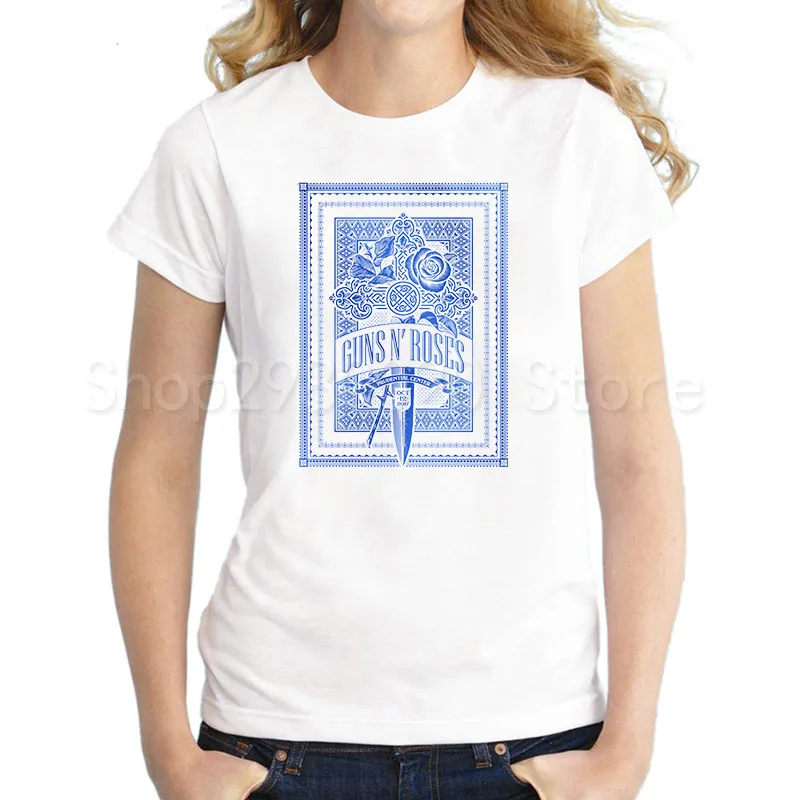 Модная футболка с принтом «пистолеты n roses», женские топы в стиле хип-хоп, футболки, летняя хлопковая Футболка в стиле панк-рок, harajuku, белая женская одежда