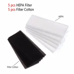 Прочный 10 шт. фильтры HEPA элемент + фильтр хлопок замены для Ecovas DN621 DN620 Новый 2018