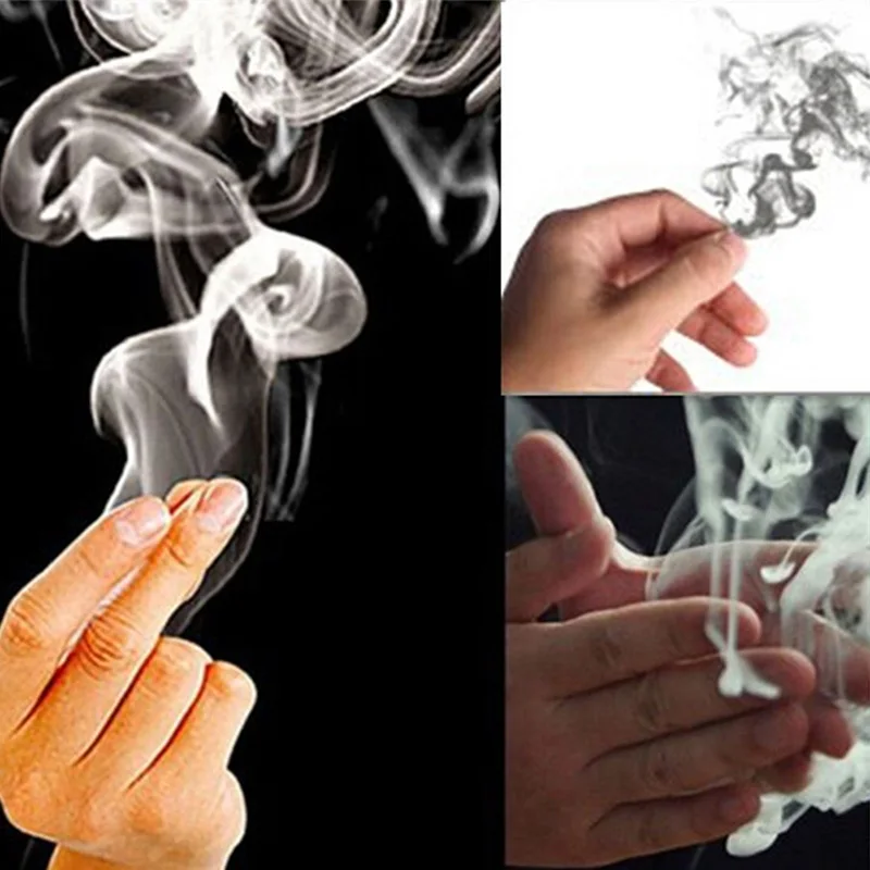 

1Pc 5*7cm Raise Point From Finger Tips Funny Mysterious Empty Magic Rub Smoke Out Of Smog Super Cool Play Prop Toy Kids Party