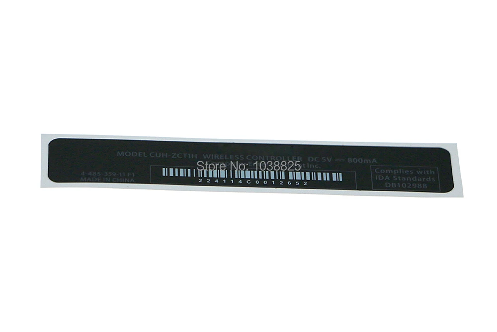 5 шт./лот для PS4 контроллер корпус тонкий черная крышка для задней панели с рисунком стикер, этикетка уплотнения-Сделано в Китае