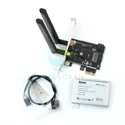 PCI-e PCI Express 1X адаптер настольный конвертер с 2 * 6dBi антенной для Intel 8260NGW 7260NGW 9260 NGFF M.2 Wi-Fi bluetooth-адаптер