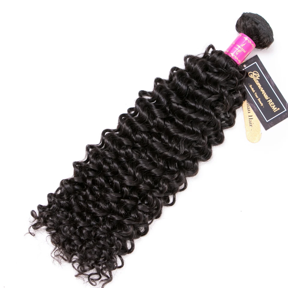 Extensión de cabello humano indio Jerry Curl para mujeres 1/3/4 peice 100% Remy paquetes de tejido de pelo rizado promoción de Color negro Natural