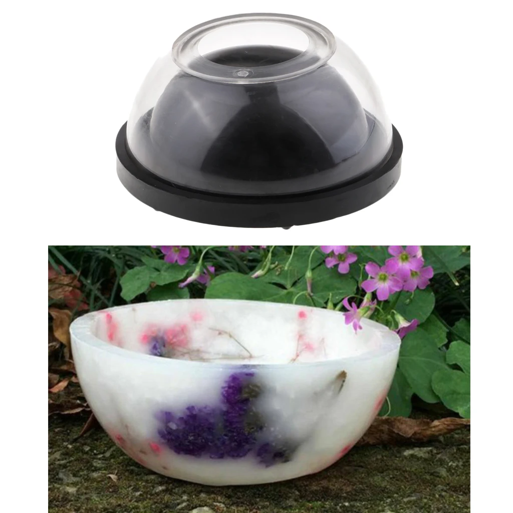 

Clear Plastic Hollow Pot Bowl Shape Candle Making Mould Mold Tool for DIY Dried Flower Xmas Scented Candles