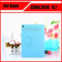 Высокое quatily PU кожаный чехол подставка для Asus ZenPad 3 s 10 z500m Z500 2016 Tablet Case 9.7 дюймов + защитные плёнки