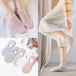 Весной и летом новый выдолбленные женские мужские носки Invisible Ship кремнезема детские Нескользящие носки, дышащие, не сохраняющая запах Носки