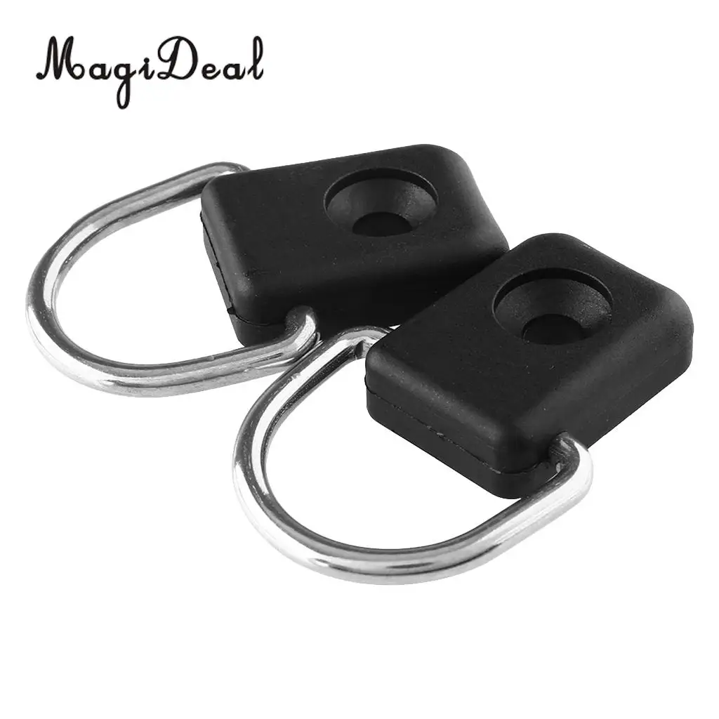 MagiDeal 12 Pieces Safety Kayak D Rings Outfitting Accessory For Boat Canoe Kayak Fishing Rigging Bungee