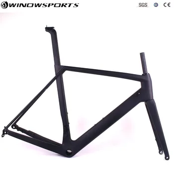 

2019 Aero Disc Carbon Disc Road Frame T800 Super Light Road Bike Frames Flat Mount Disc Brake Thru Axle 142*12mm road bike frame