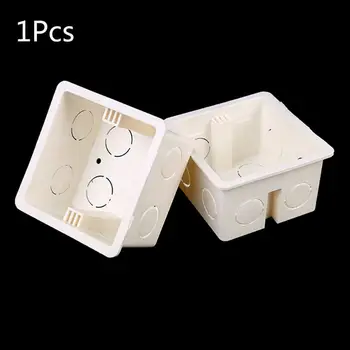 

80X80 PVC Junction Box Wall Mount Cassette For Switch Socket Base Switch Bottom Box Electrical Box Accessories
