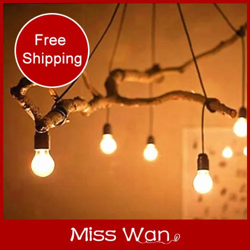 New! Vintage multi head pendant light restaurant coffee bar lamp 1.5m