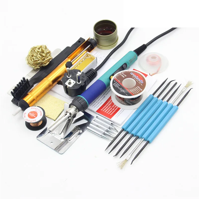 CXG 936d Digital Adjustable temperature Electric Soldering station Electric soldering iron 60W solder tip Solder wire rosin hot air rework station Welding Equipment