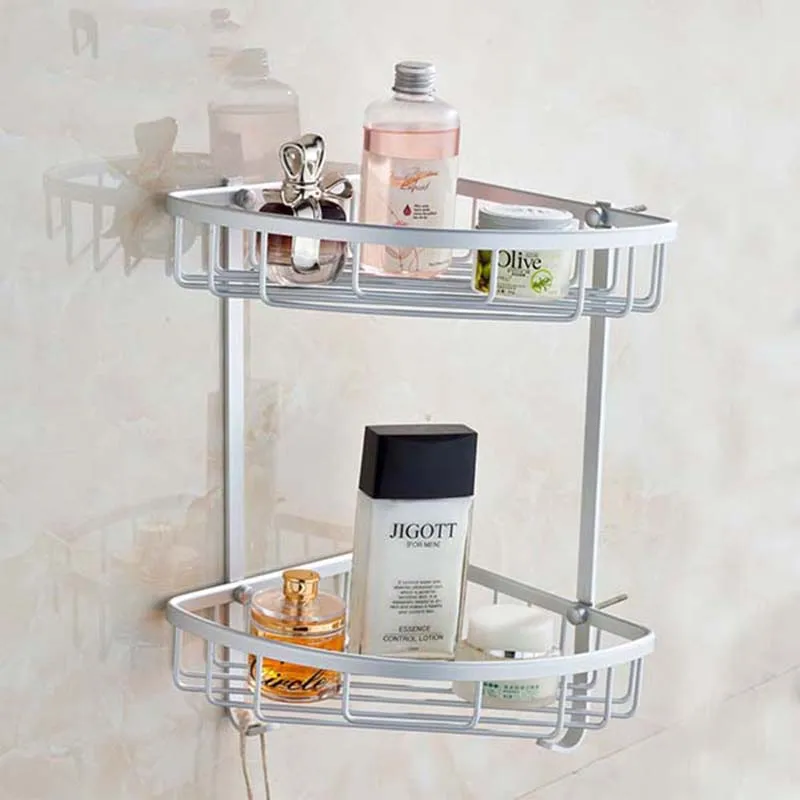 Bathroom corner shelf storage rack trigonometric tripod bathroom shelf