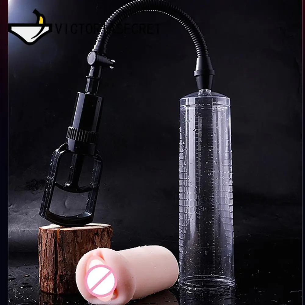 Pussy Penis Pump Vacuum Male Penis Pump Enlargement Sucking Vacuum Sleeve Adult Sexy Toy Product Manual Pump For Men Masturbator