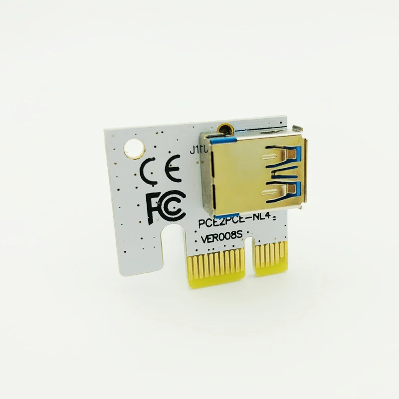 

Переходник PCI 1X PCI-e X1 Riser 90 градусов, переходник-карта USB для Riser 006 006C 007S 008S