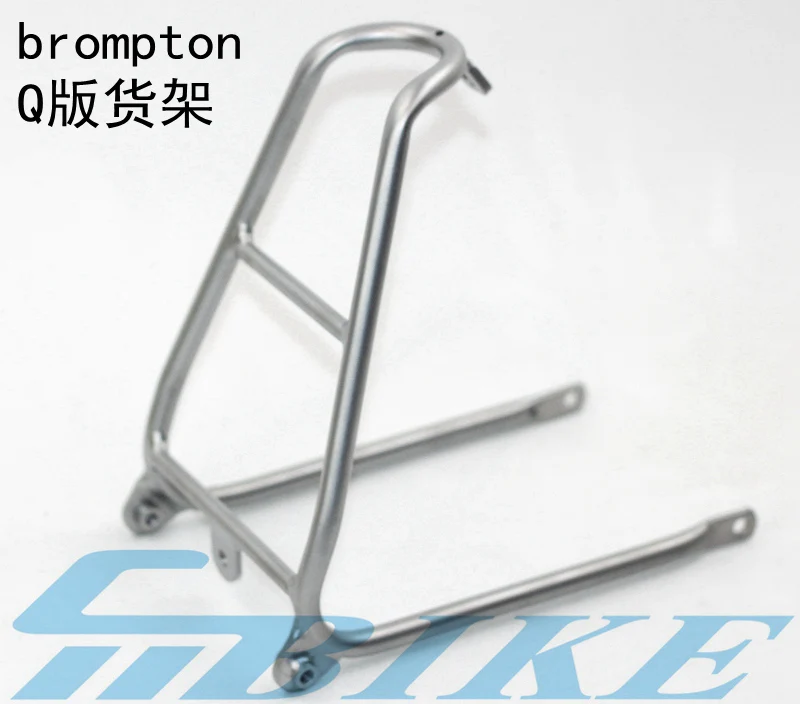 Discount Bicycle Small Shelf Ultralight Bracket Rear Rack for Brompton Folding Bike Mini - saving Power Tow Small Wheels Aluminum Alloy 2