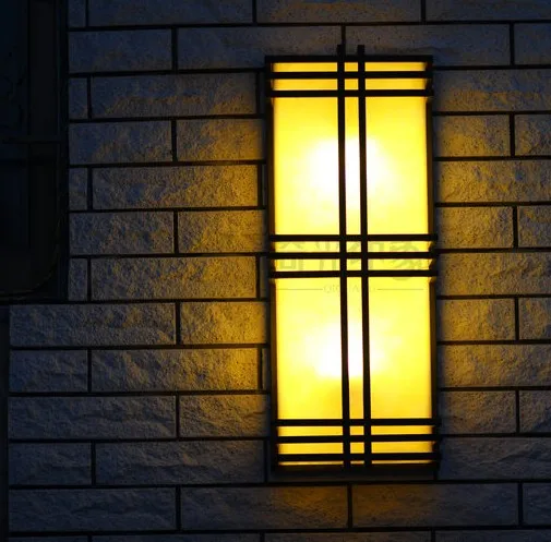 Античный Европейский настенный светильник светодиодный наружный настенный светильник освещение водонепроницаемые фонари на садовую ограду светильники винтажные светильники
