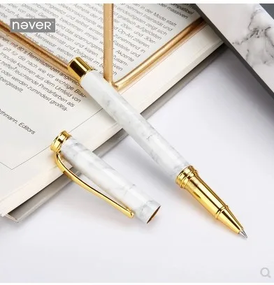 

1 pcs Metal gift box Gel Pens Marble Gel Pens black Gel Pens Writing Signing Pen School Office Supply Student Stationery 0.5mm