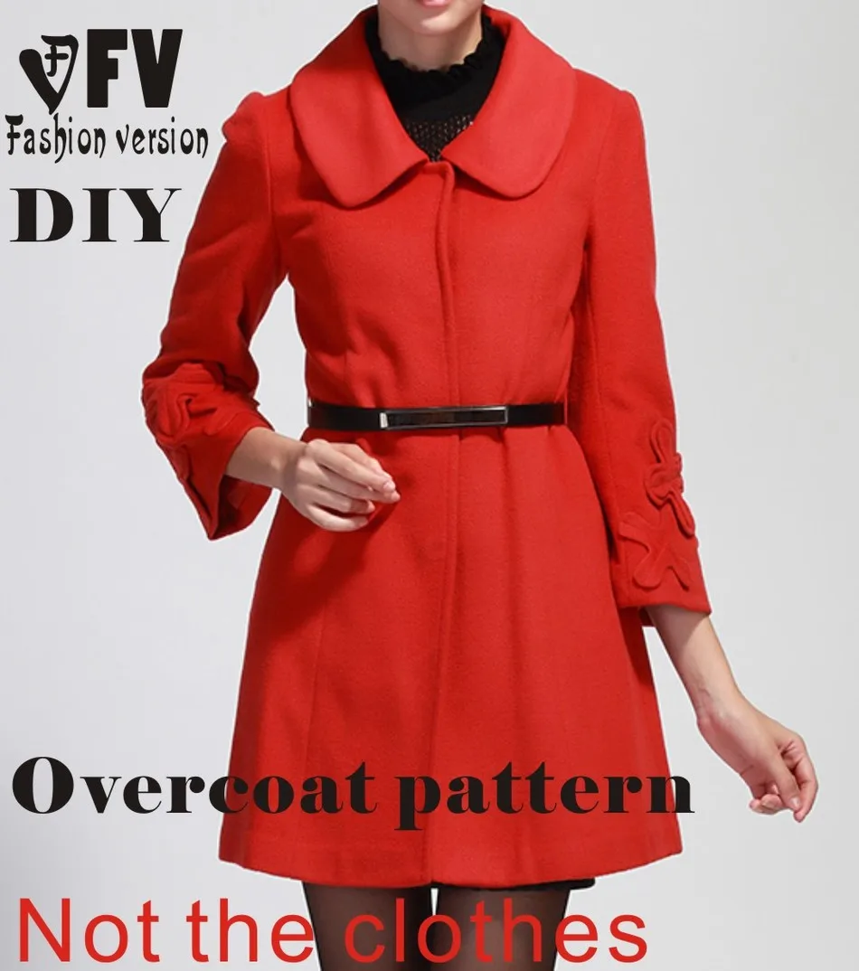 Clothing DIY Overcoat Sewing Pattern Coat Sewing Template Cutting