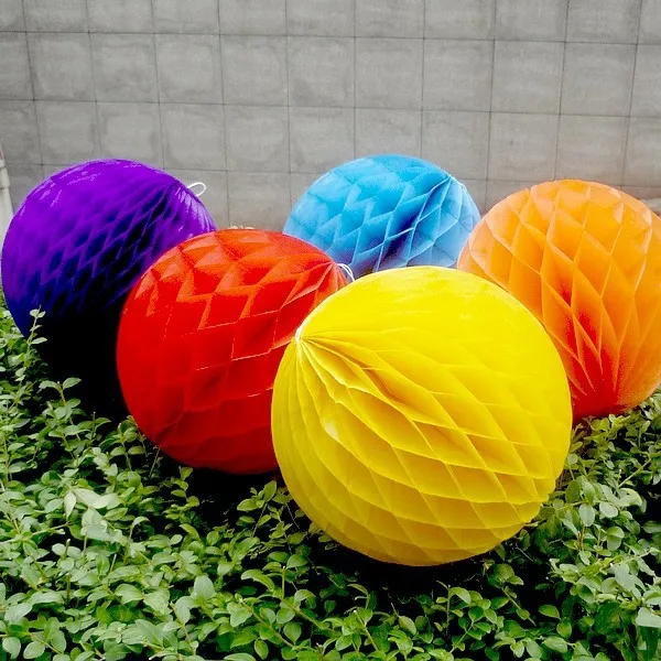 

200pcs 2''(5cm) Tissue Paper Honeycomb Balls Birthday Party Decorations Kids Wedding Souvenirs Baby Shower Artificial Flowers