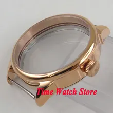 42 мм чехол для часов с покрытием из полированного золота fit ETA 6497 6498 механизм с ручным заводом C139