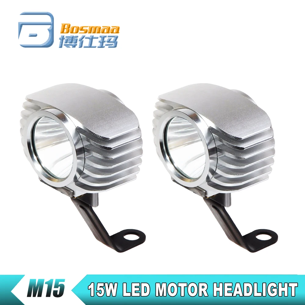 Bosmaa Motorcycle 15W 2000LM with XHP70 Chip Fog DRL Headlamp Spotlight Hunting Driving lamp 1pcs |