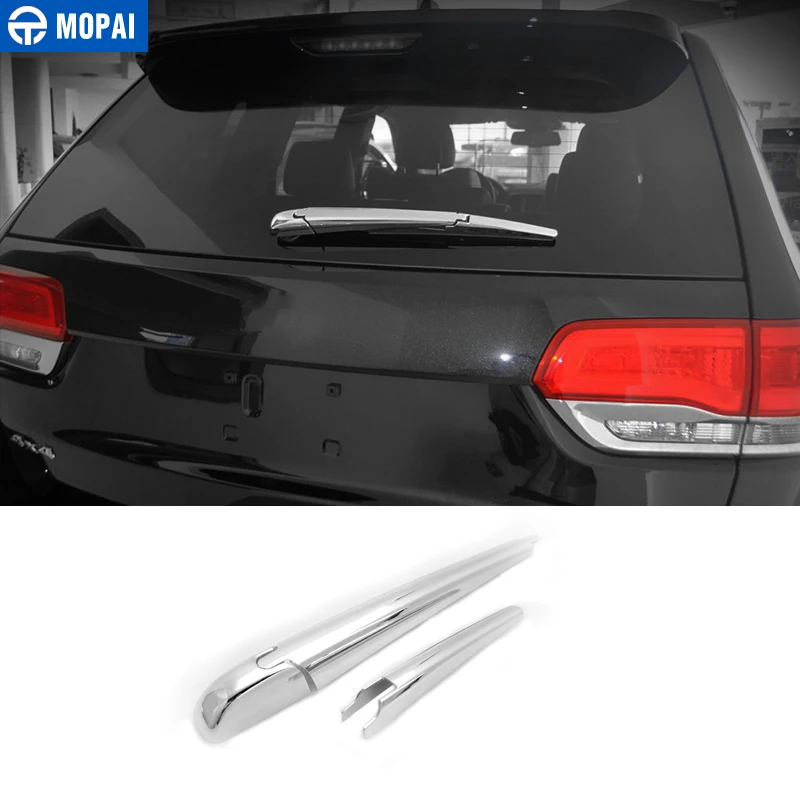

MOPAI Windscreen Wiper for Jeep Grand Cherokee 2011+ Car Rear Rain Wiper Blade Decoration Cover for Grand Cherokee Accessories