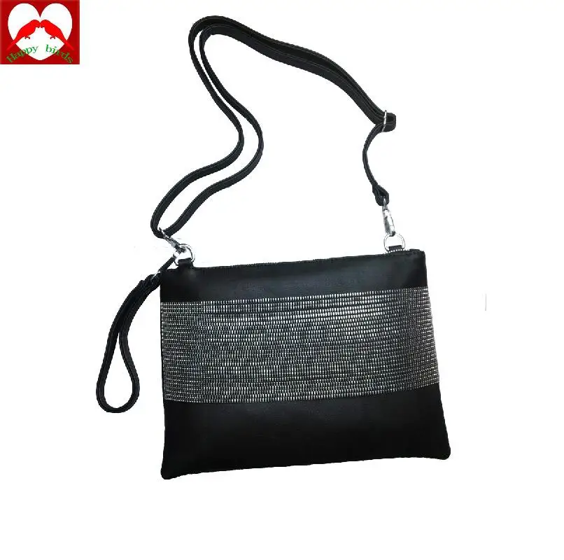 

Happy Birds Designer Handbags High Quality Black Evening Clutch Bags Envelopeh clutch Borse Vintage Women Clutch bag