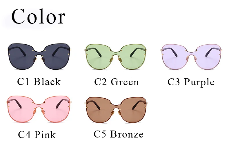 Vintage  Eyeglasses Women Integrated Lens Round Sun Glasses For Men New Stylish PATEN Solid Light Mirror Female 80506 (2)