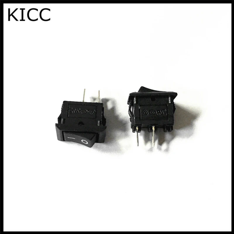 

10*15MM Rocker Switch Black KCD11-101 2Pin 2File Seesaw switch 3A250V Power switch 5Pcs