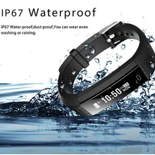 Горячая Распродажа! Модные Смарт Браслет для ношения oled-дисплеем шагомер экранный спортивные Смарт браслет здоровья Фитнес трекер IP67 Водонепроницаемый