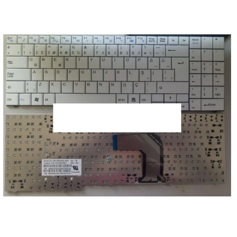 TR laptop Keyboard FOR Clevo DNS ECS MB50 MB50II MB50IA MB50IA1 MP-09R16SU-3603 white