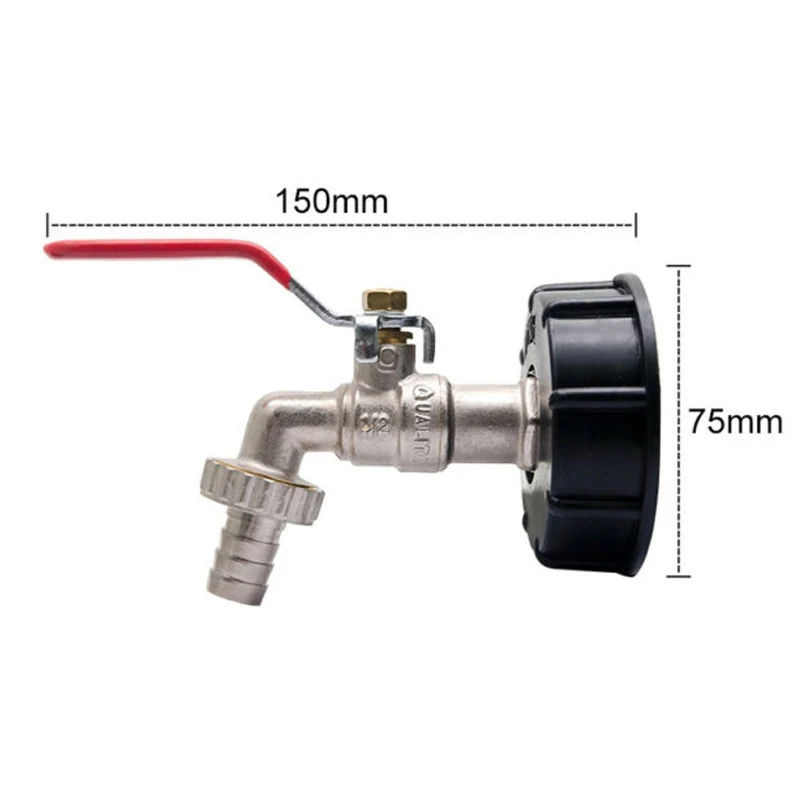 Ibc-контейнер адаптер S60x6 1/" W/латунь Коррозионностойкий соединитель водопроводного канистра с краном садовые инструменты и оборудование аксессуары