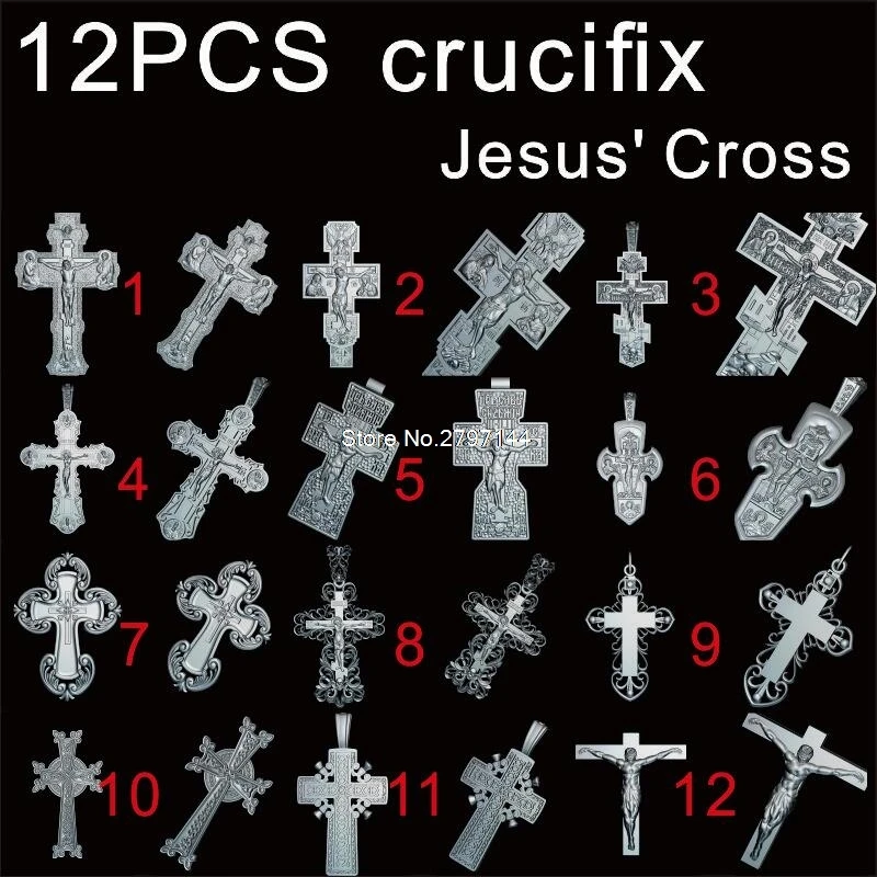 12 шт. для выбора Jesus Cross 3D STL модель для резной фигуры cnc машина распятие модель маршрутизатор гравер ArtCam 12 шт. для выбора Jesus Cross 3D STL модель для резной фигуры cnc машина распятие модель маршрутизатор гравер ArtCam