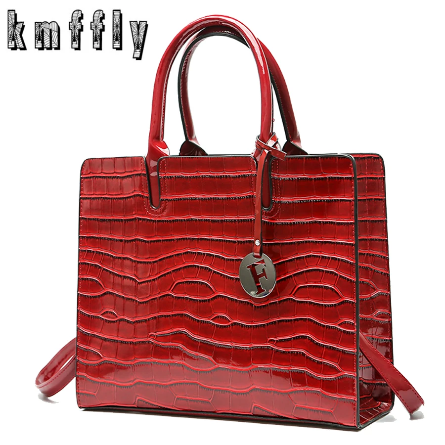 

KMFFLY Leather Handbags Big Women Bag High Quality Casual Female Bags Trunk Tote Spanish Brand Shoulder Bag Ladies Large Bolsos