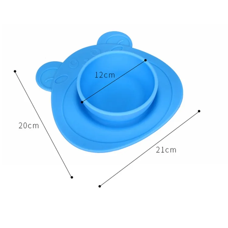 Силиконовая тарелка для кормления, лоток для посуды, контейнер для еды для детей, детская подложка под столовые приборы, коврик для детской пластины, всасывающий лоток, нескользящий мини-коврик
