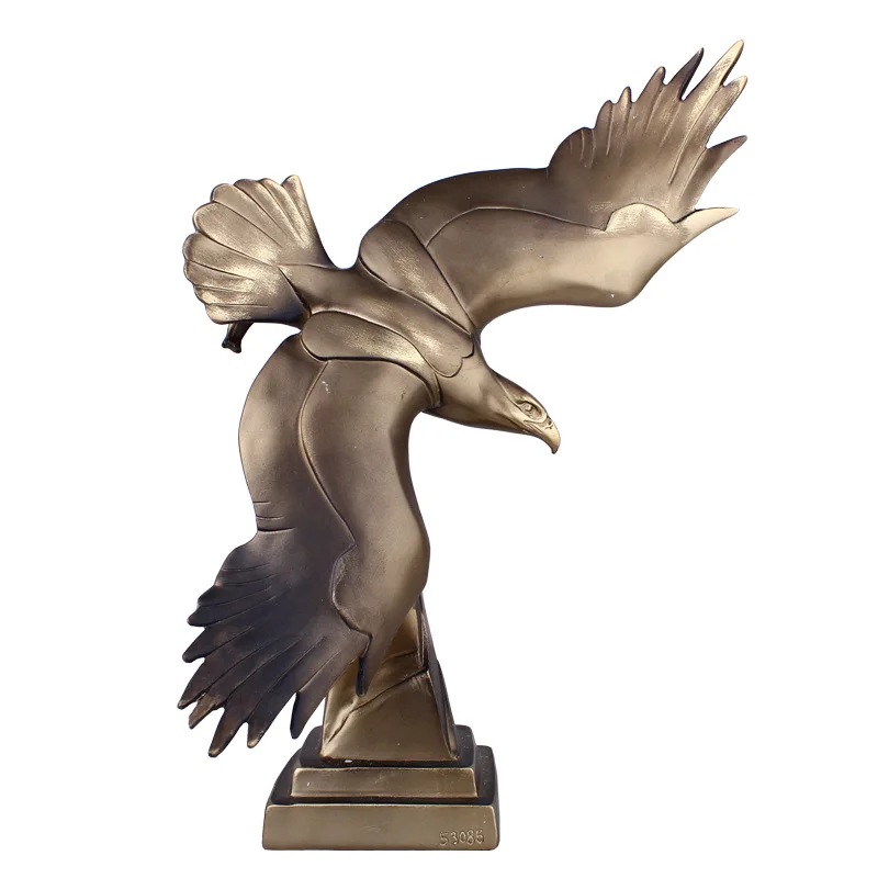 

European Bronze Eagle Ornaments Decoration Crafts Gifts Creative Resin Figurines Miniatures Home Decoration Accessories Modern