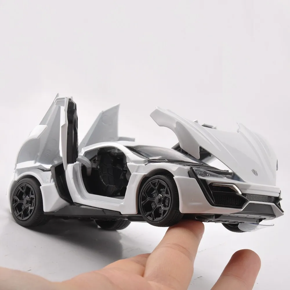Mocai 1:32 Масштаб 4 цвета сплав Lykan Hypersport игрушечный автомобиль быстрый и яростный 7
