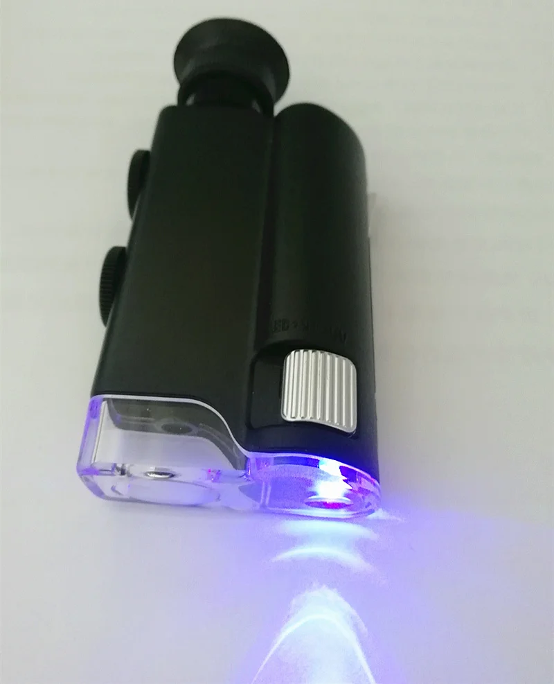 

FGHGF 7752 LED Magnifier 200X-240X Times With UV Light Diagnostic Tools Antique Collection Handheld Magnifier Portable