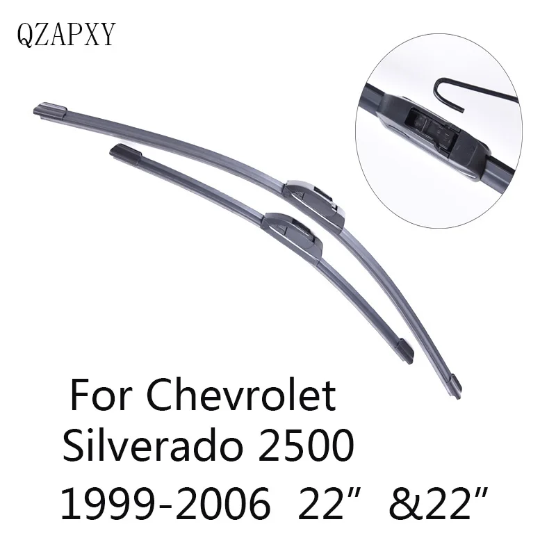 QZAPXY Car Wiper Blades for Chevrolet Silverado 2500 22"&22"1999 2000 2001 2006 Car Accessories