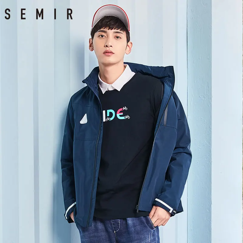 Preise SEMIR Jacken herren langarm mantel mit kapuze streetwear kleidung frühling sportliche chic mode kleidung outwear kleidung männer