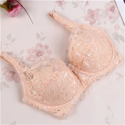 SVOKOR Women Bras Fashion Casual Sexy V-neck Solid Color Chest Pad Lace Sling Nylon Breathable Elasticity Comfortable Women Bras plunge bra Bras