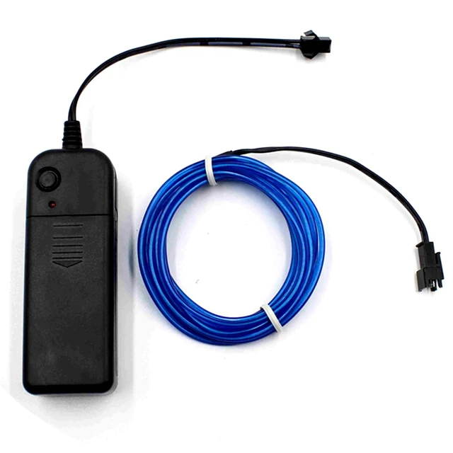 1M/2M/3M/5M/10M Neon Light Dance Party Decor Light Neon LED lamp Flexible EL Wire Rope Tube Waterproof LED Strip With AA Adapter