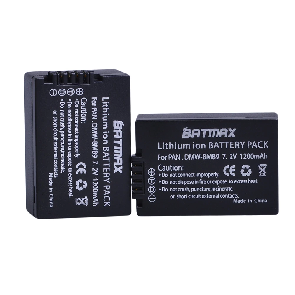 Bateria para Panasonic Bmb9 Bmb9e Dmwbmb9 Lumix Dmc-fz40k Fz45k Fz47k Fz48k Fz60 Fz70 Fz100 Fz150 2 Pçs Dmw-bmb9 Dmw-bmb9e Dmw - Image 2