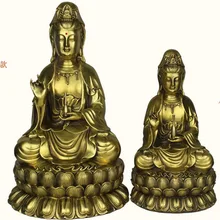 Специальное предложение, верх с коллекции домашний декор религиозных, Богиня Милосердия Авалокитешвара Буддизм латунь изображение украшение