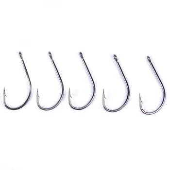 

100PCS Fish Hook Size 1#-6/0# Fishing Hook Jig Big Hook Treble Hooks Carp Fish Texas Tackle