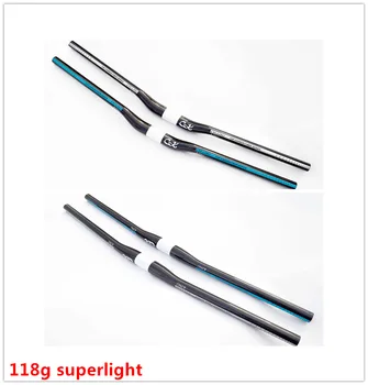 

bicycle handlebar carbon fiber mountain bike flat bar riser handlebar ultra-light bicycle parts 31.8*700/720/740mm