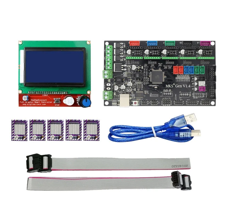 

MKS Gen V1.4 Control Board kit with 12864 LCD display DRV8825 stepper motor drive
