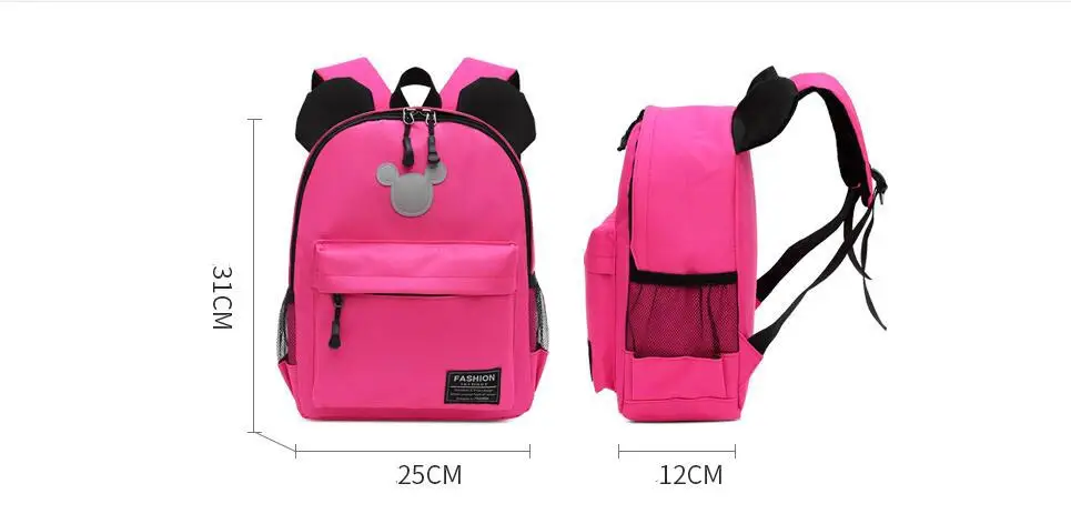  Cartoon kindergarten schoolbag baby kids Mickey children's backpack cute boy shoulder bag 3-6-year- - 32886335156