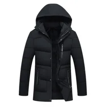 Зимняя куртка мужская парка с капюшоном Hombre длинная куртка пальто кашемировая Мужская ветровка парки хлопок среднего возраста мужская одежда