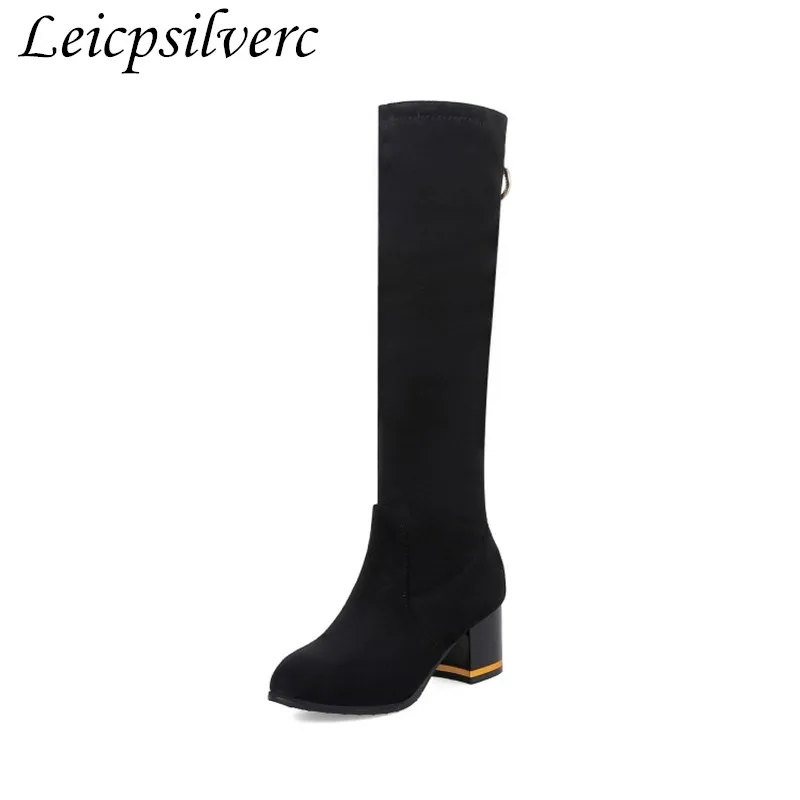 

winter High Boots girl High-heeled shoes High-quality Young woman woman High-heeled shoes Women's Shoes Women's Boots Plus Size